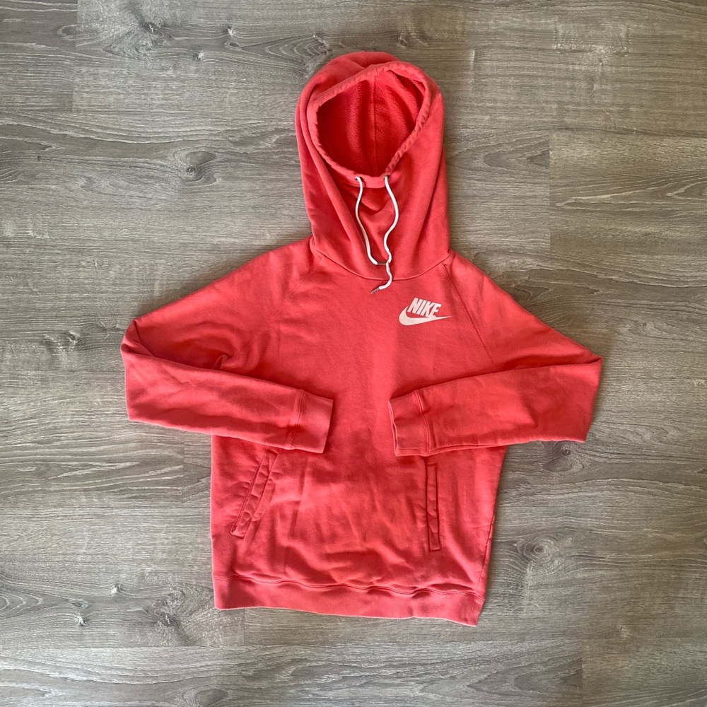 NIKE | Therma Hooded Sweatshirt Salmon/Red Size Lg